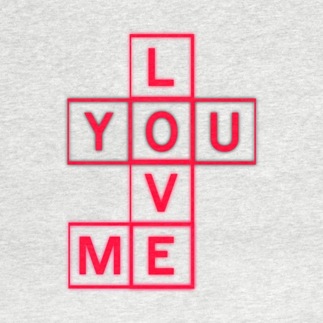 You Love Me, Funny valentine, Happy valentine, Gift ideas For mom and wife, crossword puzzle, Lightweight fabric by BeNumber1